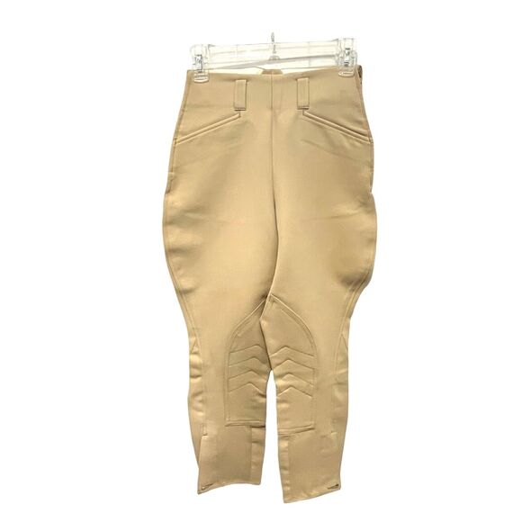 Riding Breeches Vintage Equestrian Womens Tan Equi Stretch Classic Size S 25 - Picture 1 of 16